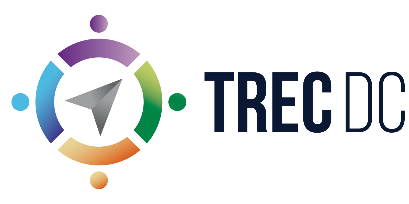 TREC DC logo with dark black font